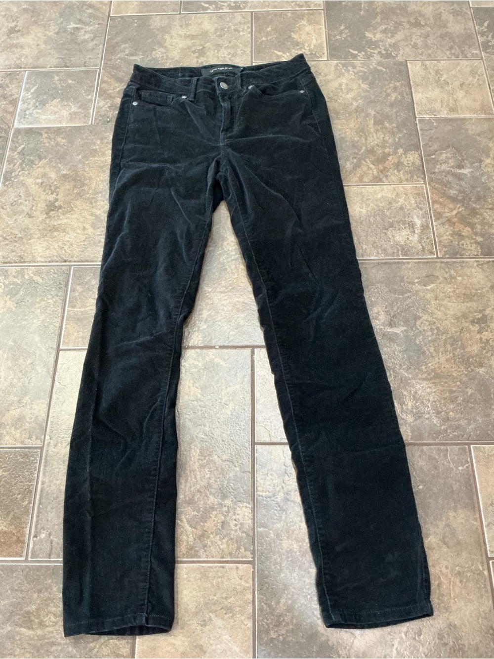 Calvin Klein Jeans Black Straight-Leg Women's Corduroy Jeans